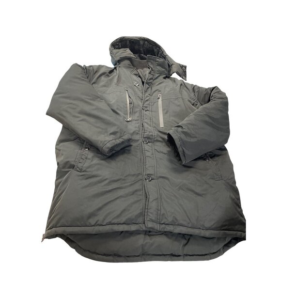 Blank Other - Spire Mens Black faux fur Hooded Winter Parka heavy winter coat 5XL SKU 9338